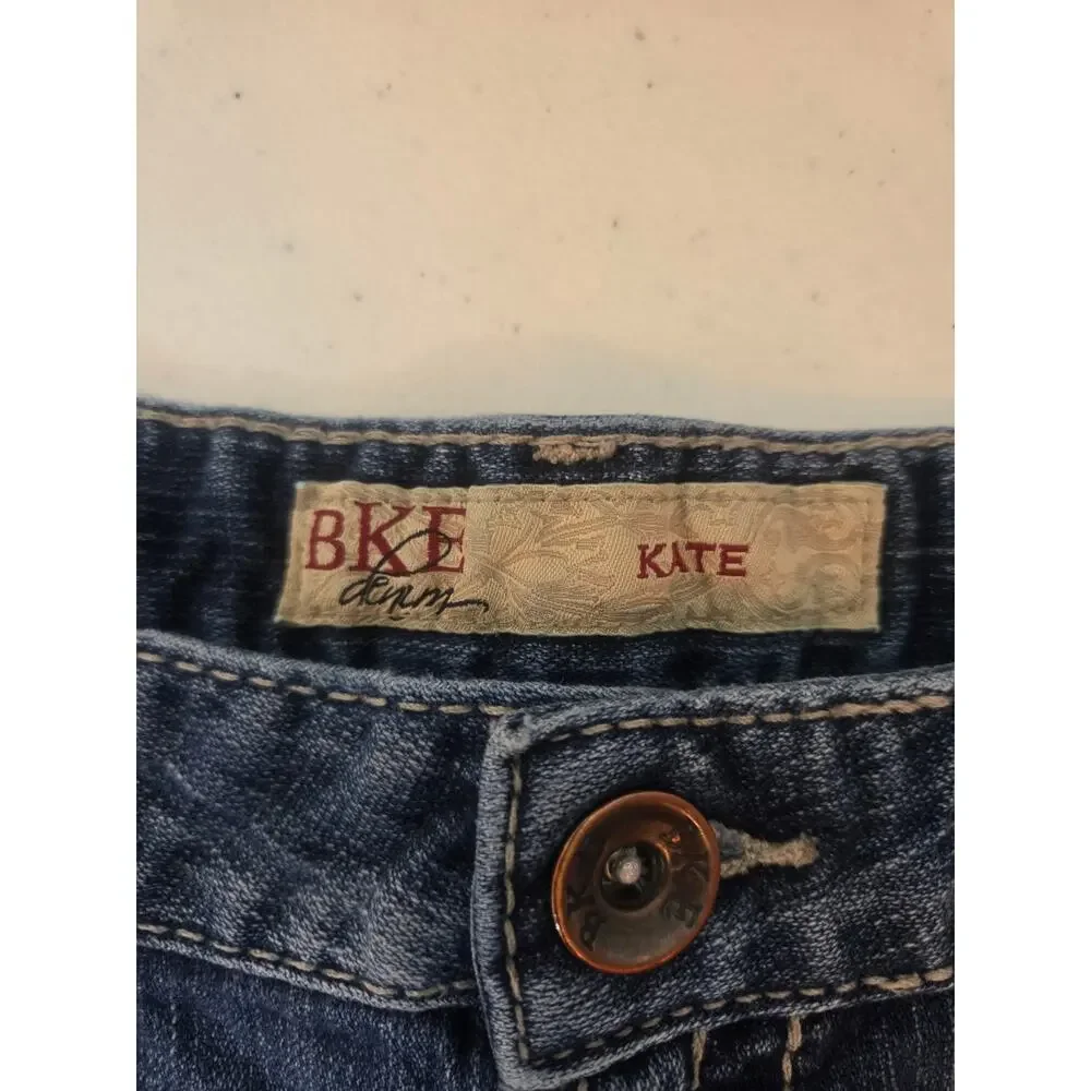 BKE Kate Womens Size 32 Medium Wash Stretch Denim Jean Shorts Casual Summer